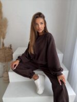 KOMPLET DRESOWY AGATHA -CZEKOLADA