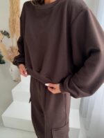 KOMPLET DRESOWY AGATHA -CZEKOLADA