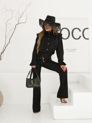 Czarne spodnie damskie ELISABET