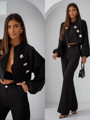 Damski komplet FLARE -czarny