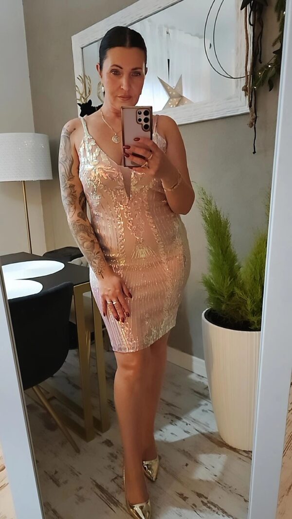 Sukienka mini różowa