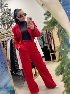 Damskie spodnie Florence/czerwone