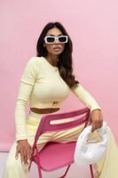 Komplet damski limonka