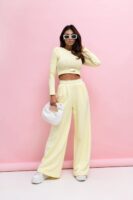 Komplet damski limonka