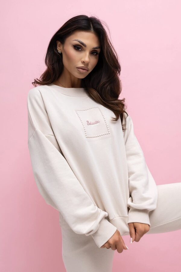 Komplet dresowy beżowy