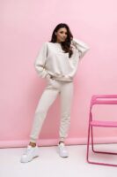 Komplet dresowy beżowy