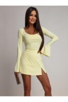 Sukienka/kombinezon Tessa pastelowy żółty