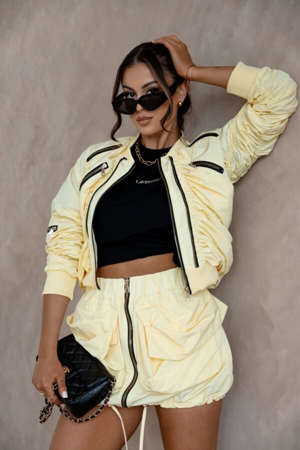 Damska kurtka ZINA-żółta