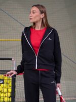 Bluza rozpinana z kapturem czarna- Project Runway